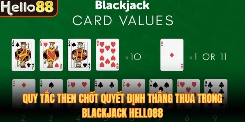 Quy tắc then chốt quyết định thắng thua trong Blackjack Hello88